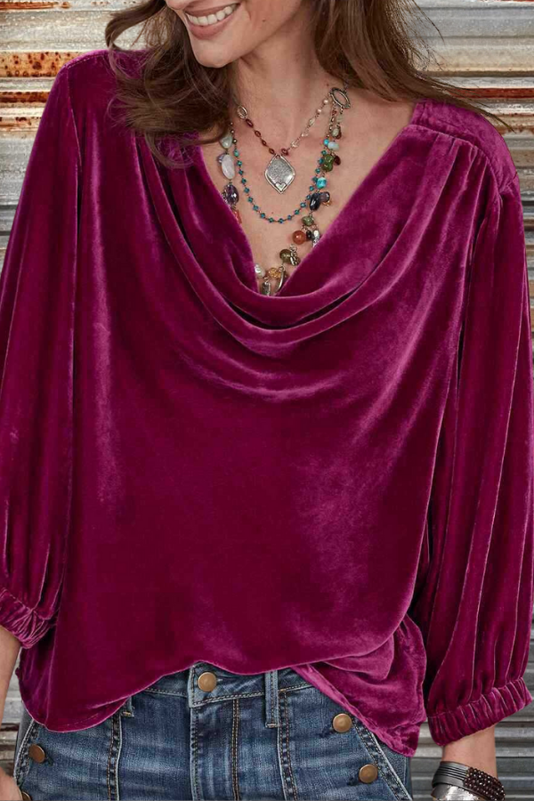 Velvet Solid T Shirts