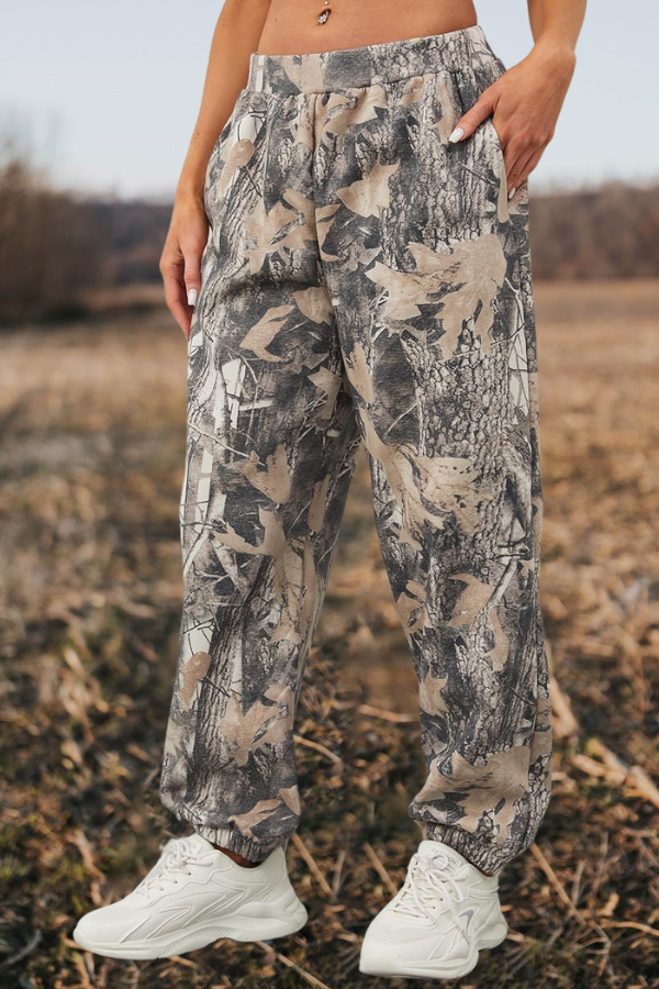 Camo High Waisted Baggy Pants