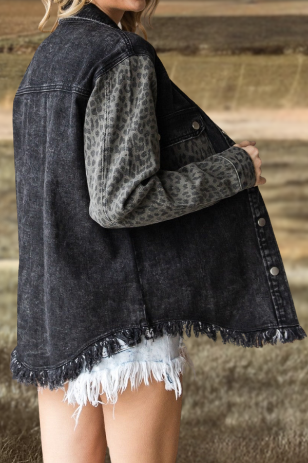 Leopard Denim Shirt