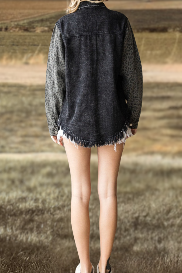 Leopard Denim Shirt