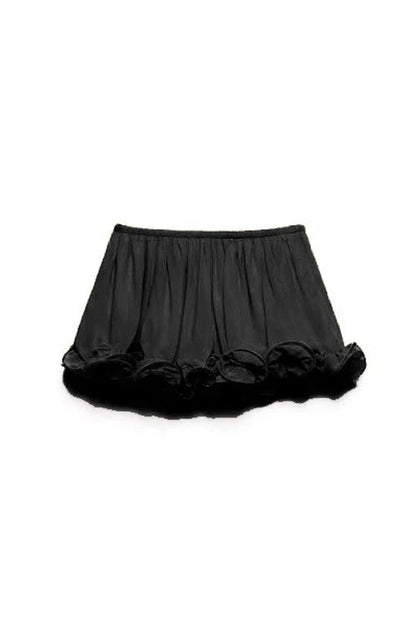 Potential Ruffled Sleeveless Chiffon Suit