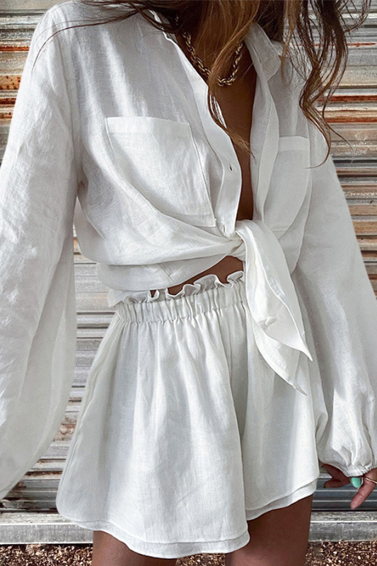 Two Piece Double Lined Shorts Set