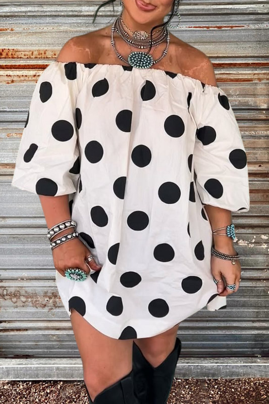 Strapless Bubble Sleeve Dresses