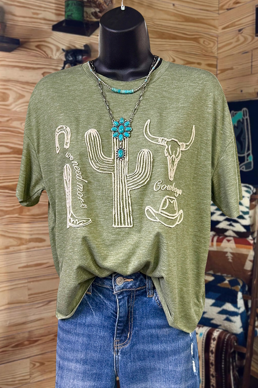 We Need More Cowboys Western T-shirt