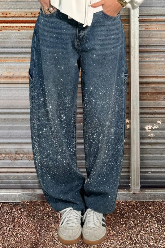 Balloon Shine Denim Jeans